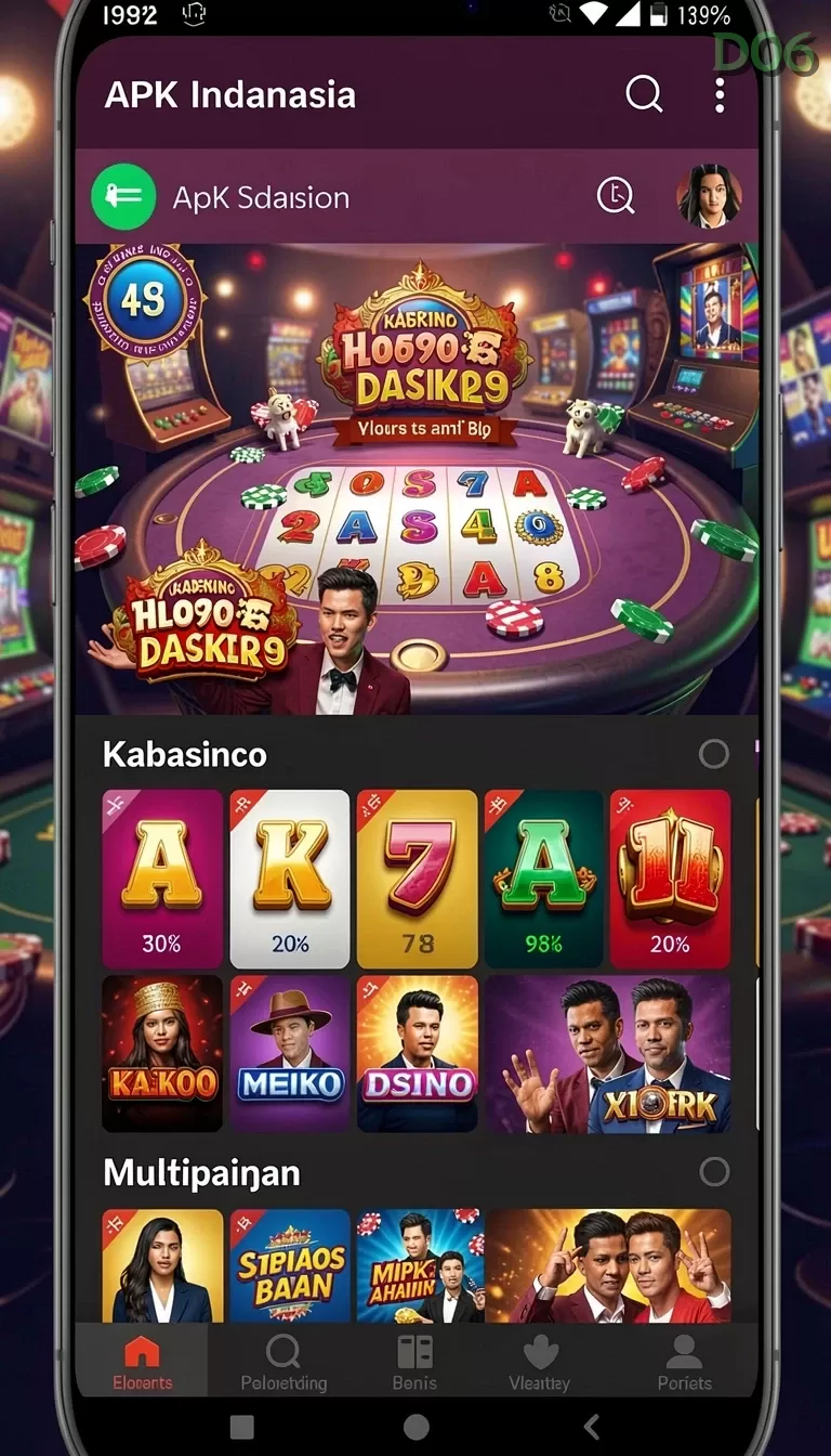 Cuplikan layar JUARA666 — menu navigasi