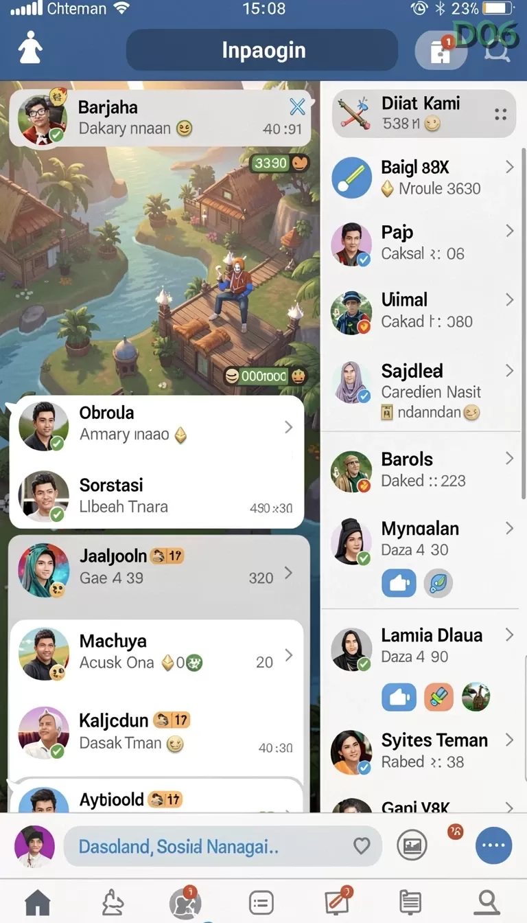 Cuplikan layar 77RL — aktivitas
