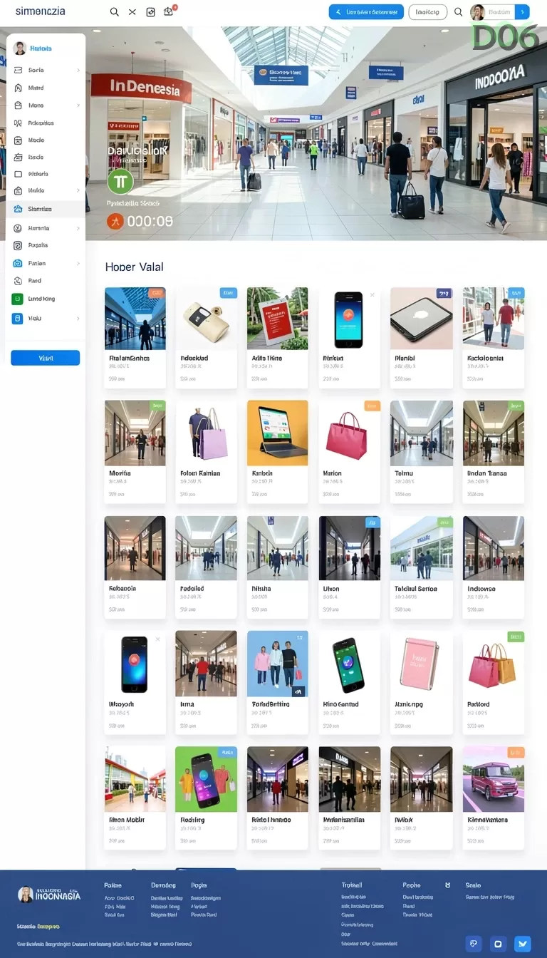 Cuplikan layar 77RL — menu navigasi